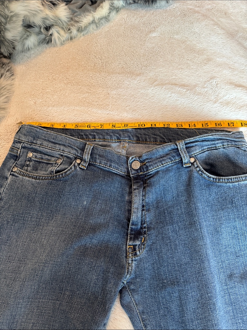 Lacoste Women's Boot Cut Jeans in Medium Blue